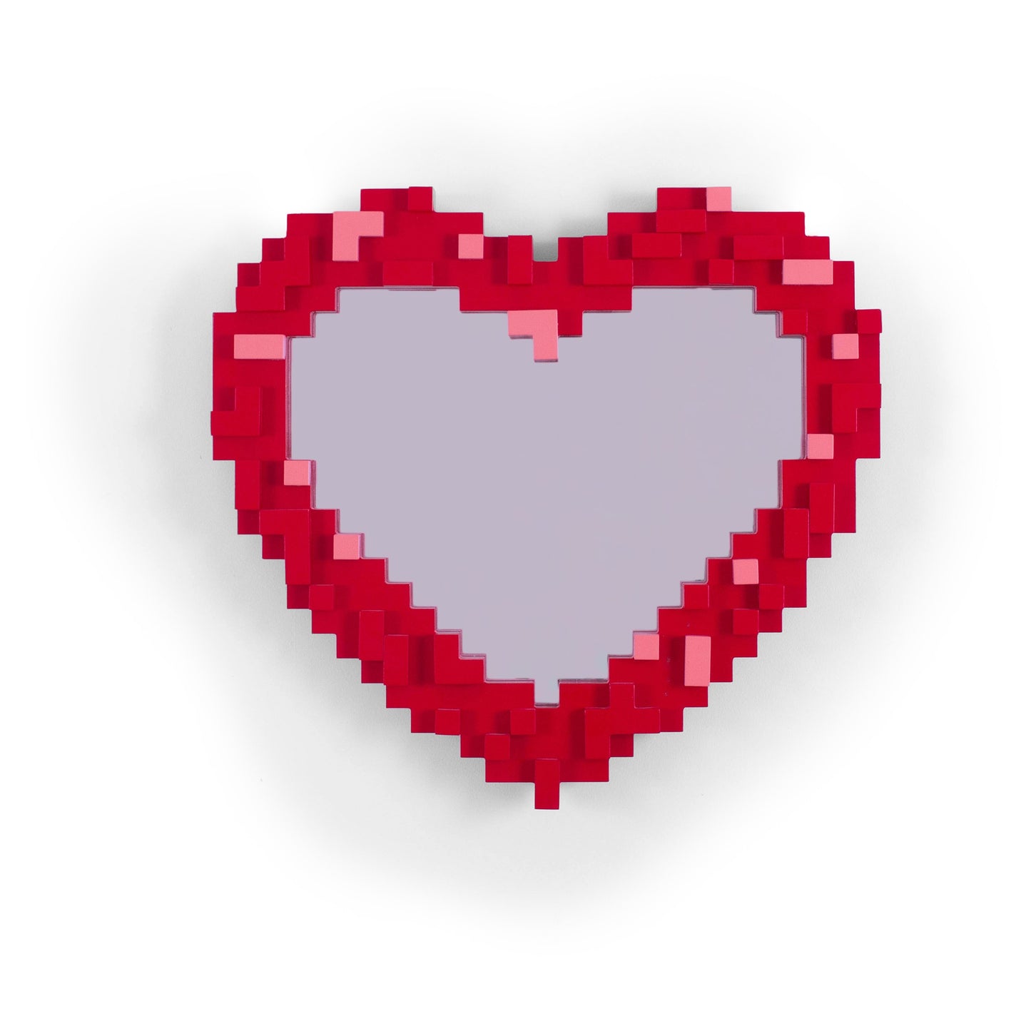 Specchio Pixel Mirror Con Cornice In Mdf - Heart