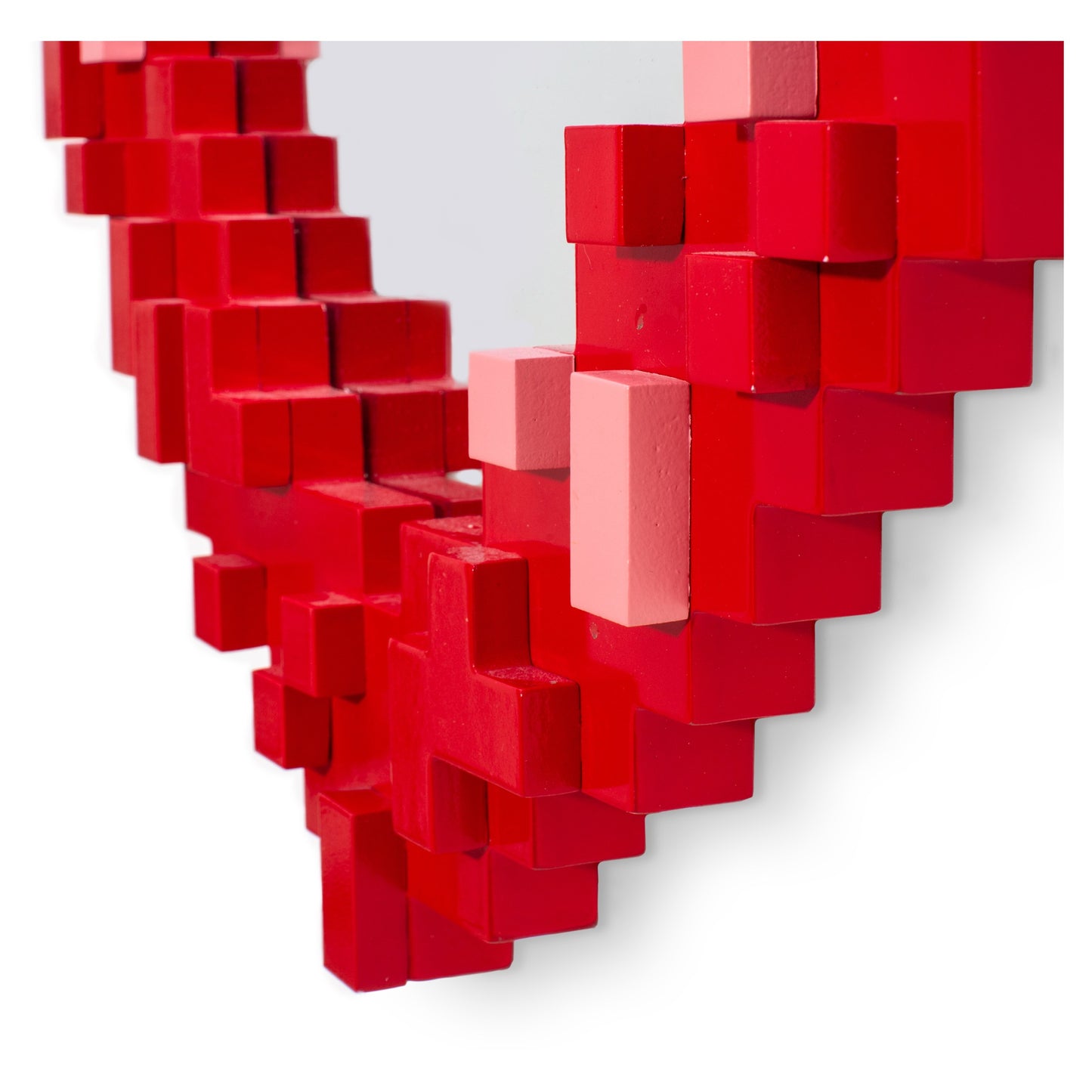 Specchio Pixel Mirror Con Cornice In Mdf - Heart