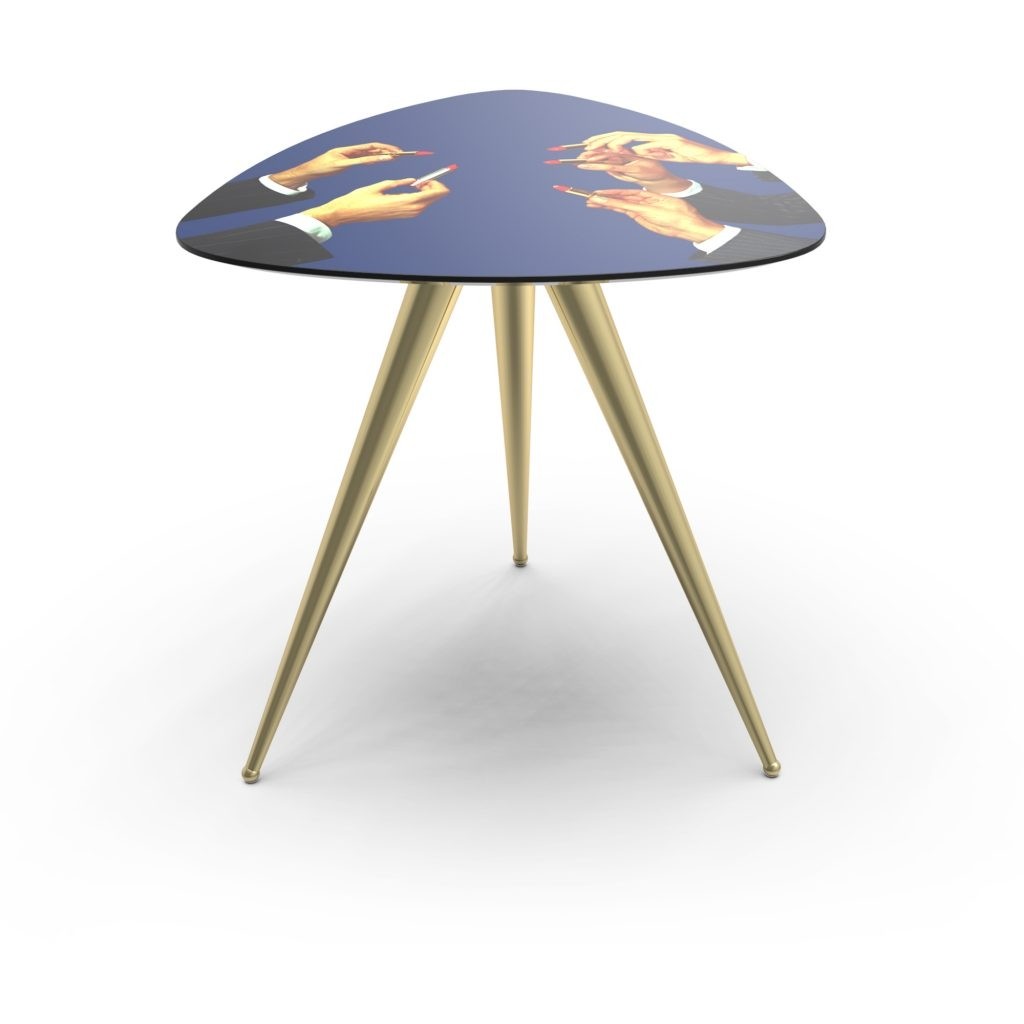 Tavolino Legno Gambe Metallo Toiletpaper - Lipsticks