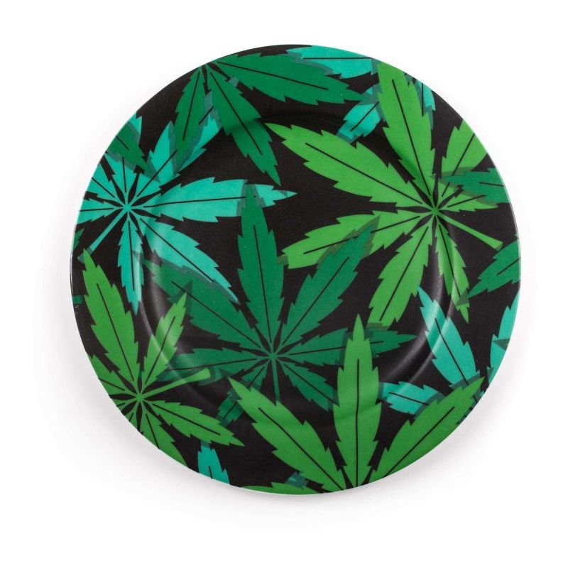 Piatto In Porcellana Studio Job-Blow  Cm.27 - Weed