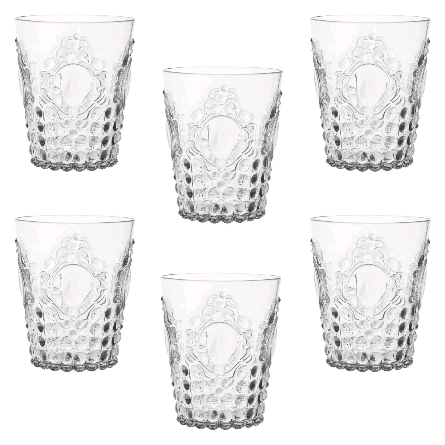 6 Bicchieri Acqua baroque & Rock