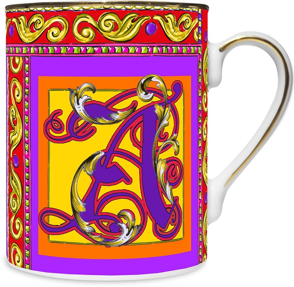Mug Porcellana - Ortigia Lettera A