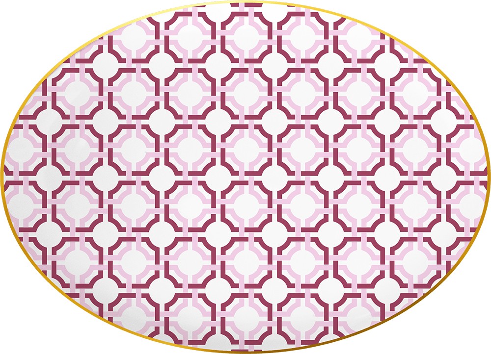 Piatto A Servire Ovale 31Cm - Firenze Baci Milano
