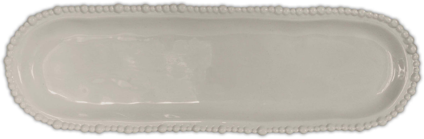 Piatto A Servire Ovale 44,5X13,5 Cm - Tortora