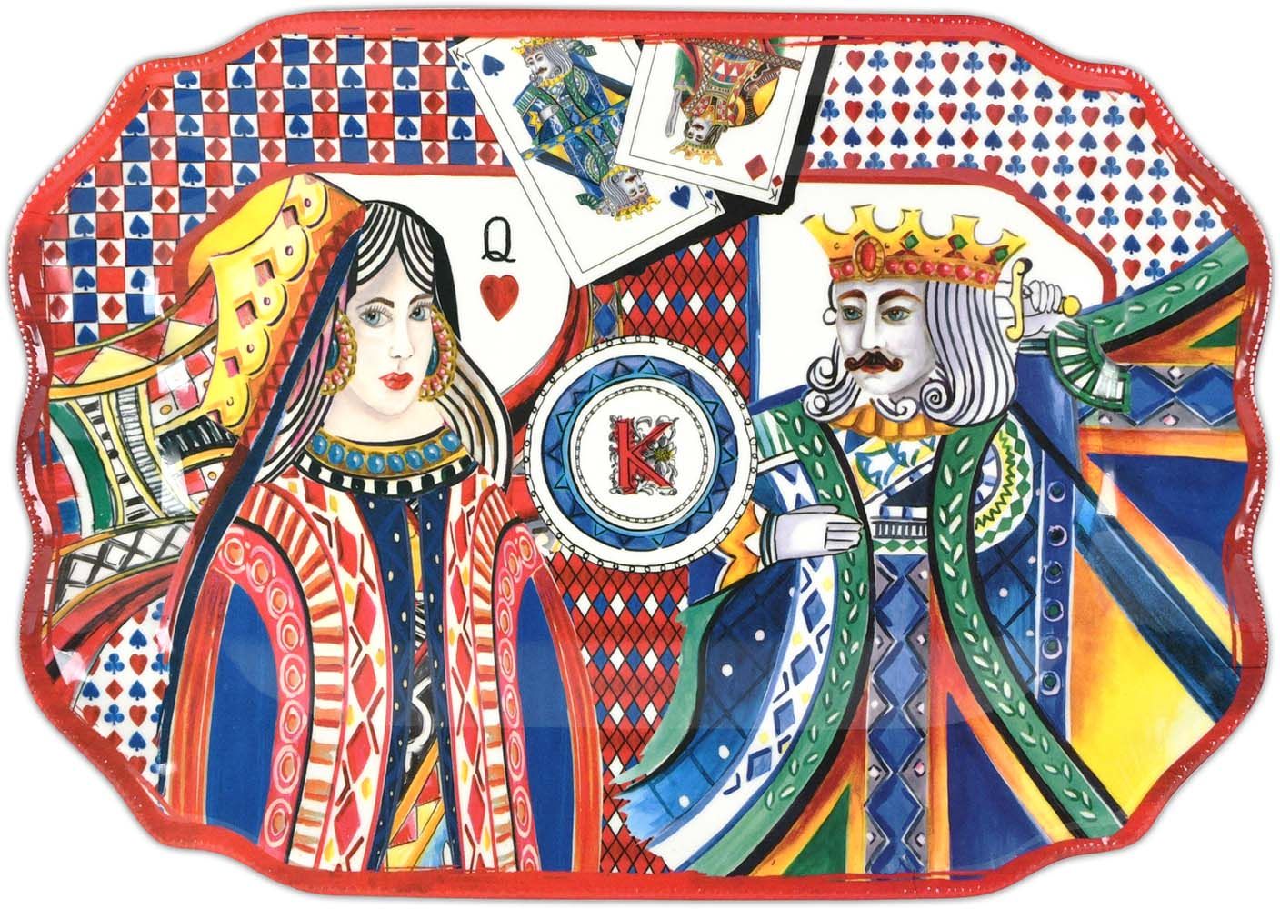 Vassoio Rettangolare - Regina Di Cuori