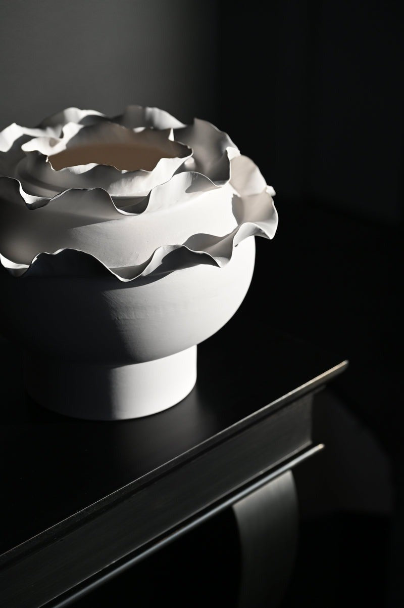 Vaso Fatto A Mano Ricciolo - 31X31X24 Cm