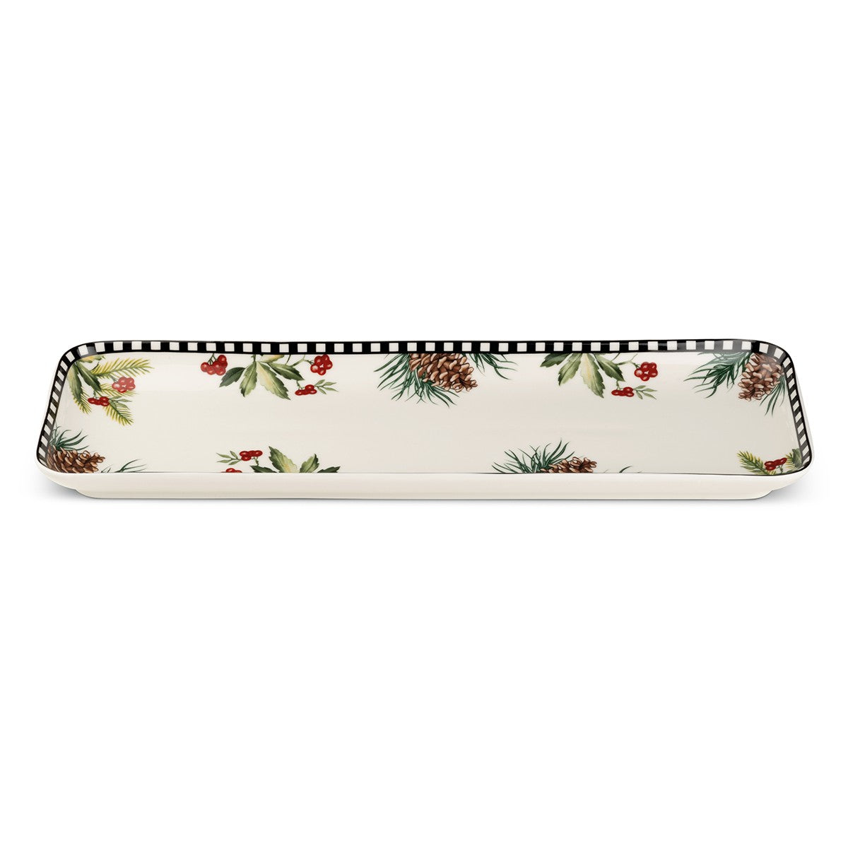 Piatto Torrone Natale 33X11 2024