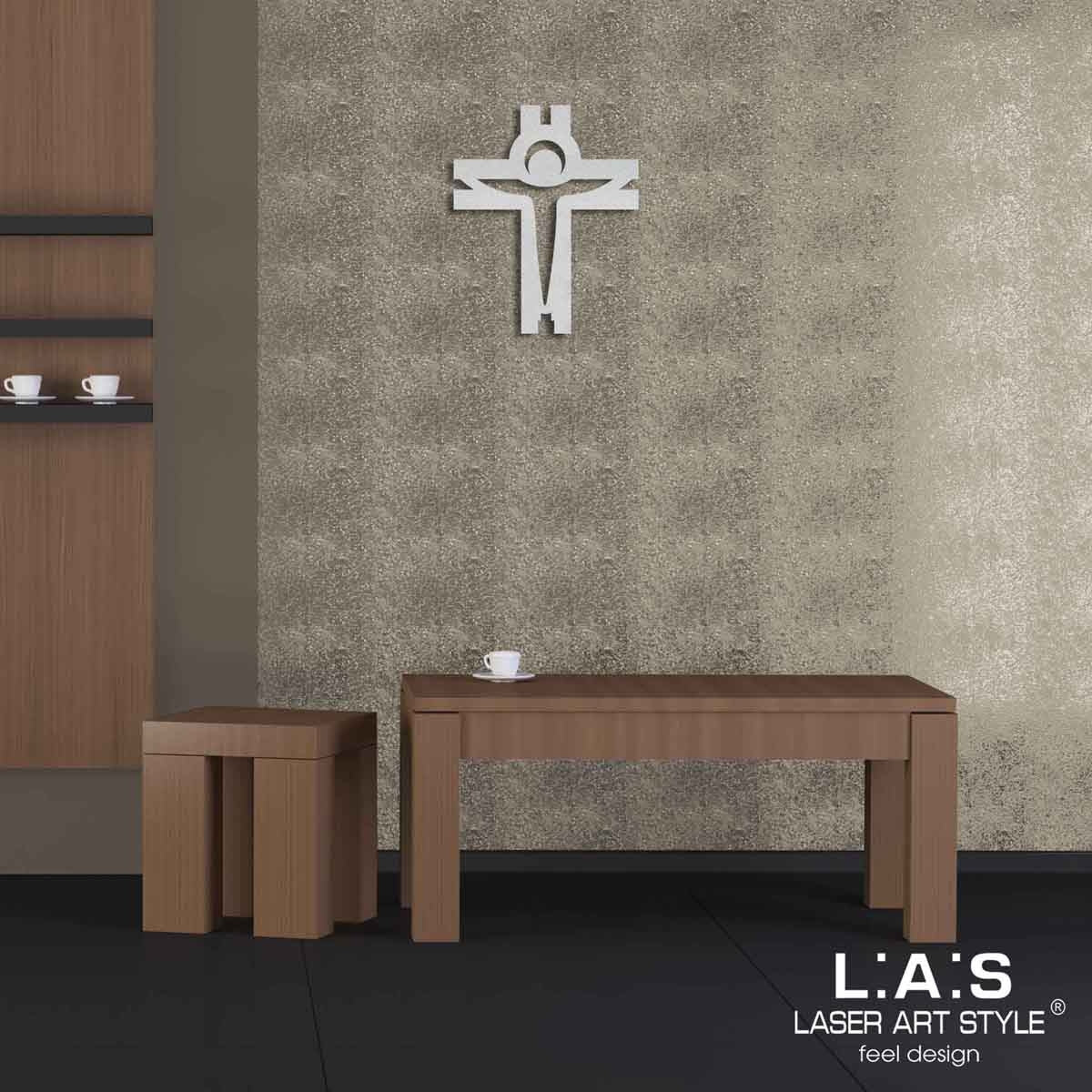 Croce Stilizzata 32X40 Cm Argento