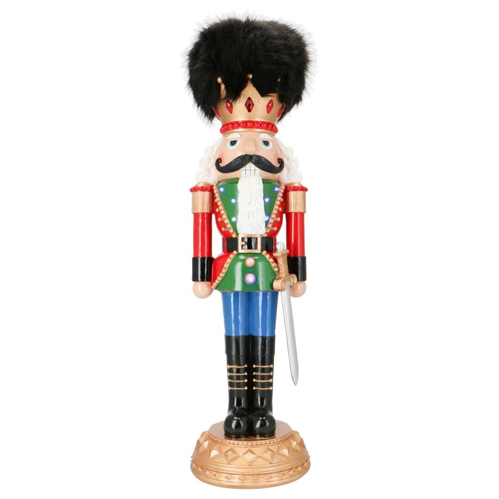 Nutcracker with hat in fur poly