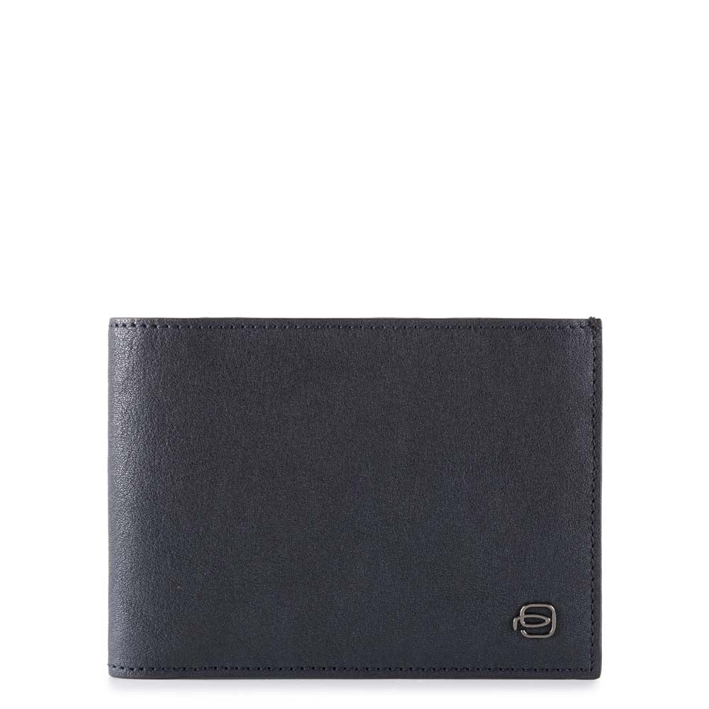 Portafoglio Uomo Con Portamonete In Pelle Blu Puls