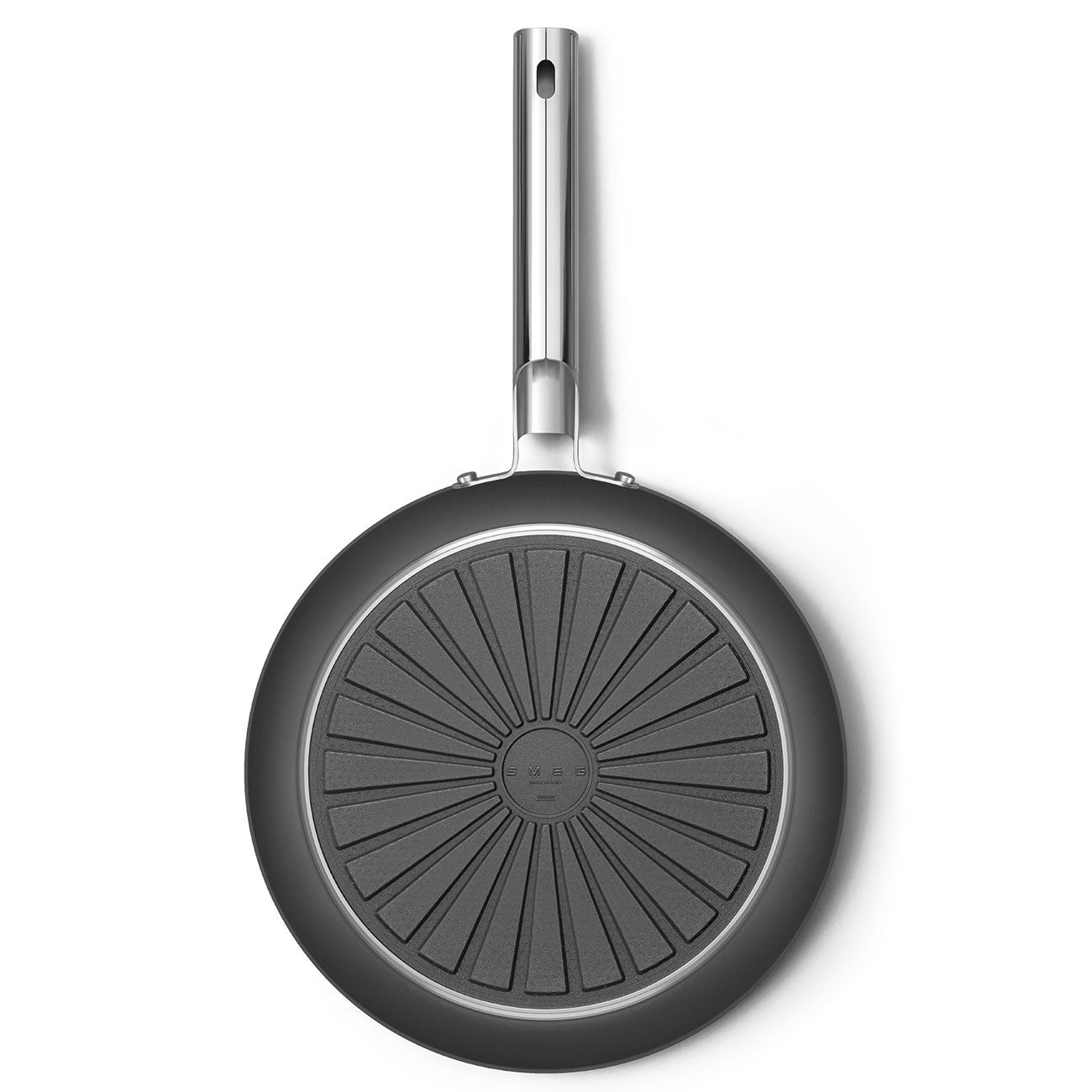 Padella Antiaderente - 28 cm Nero Stile Anni 50 Smeg