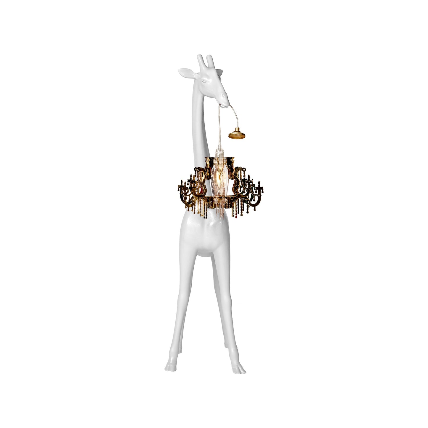 Giraffe in Love XS White