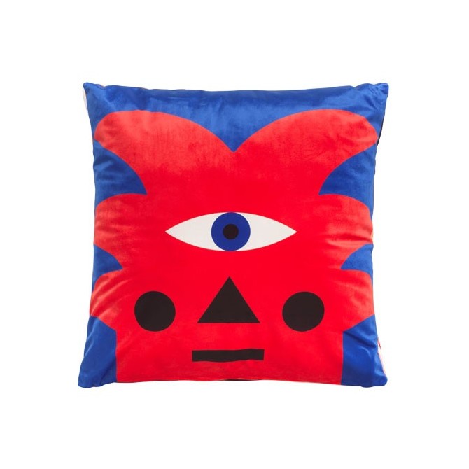 Cushion Oggian Red Palm Qeeboo