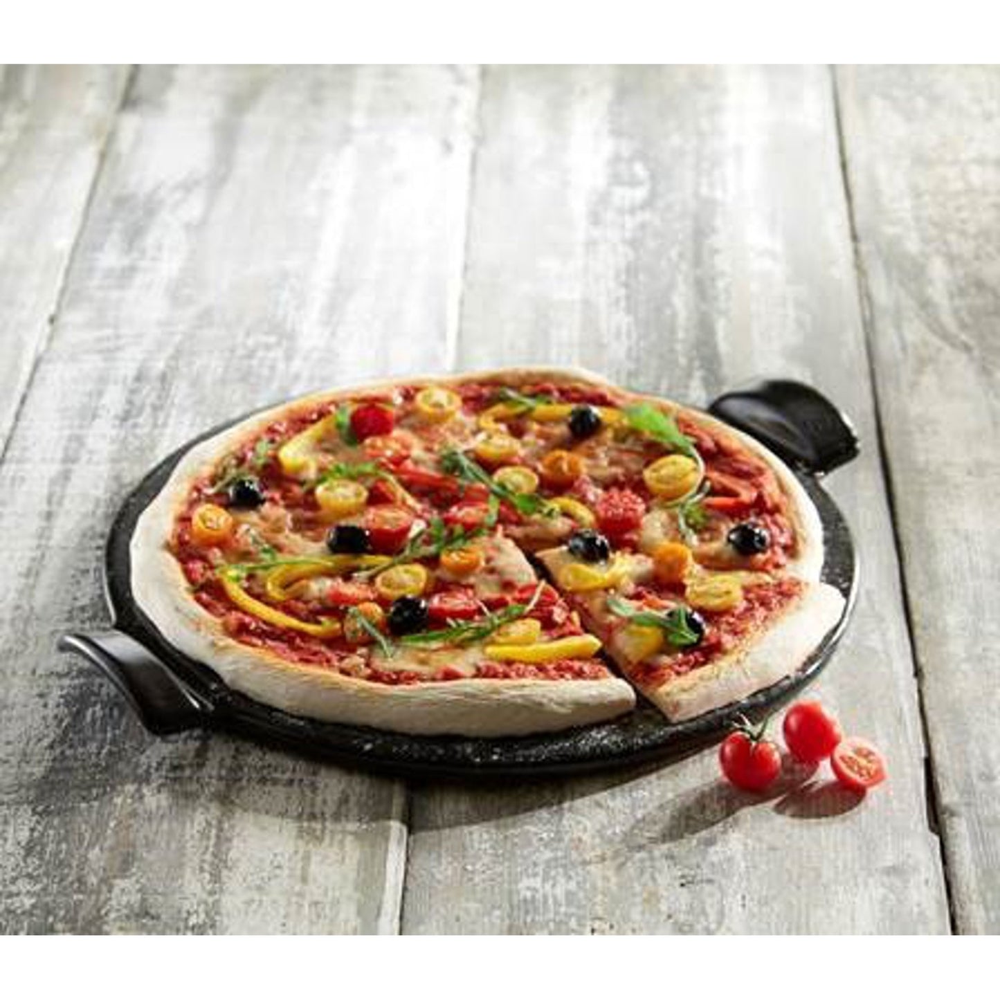 Piatto Pietra Per Pizza In Ceramica Fusain Emile Henry Emile Henry