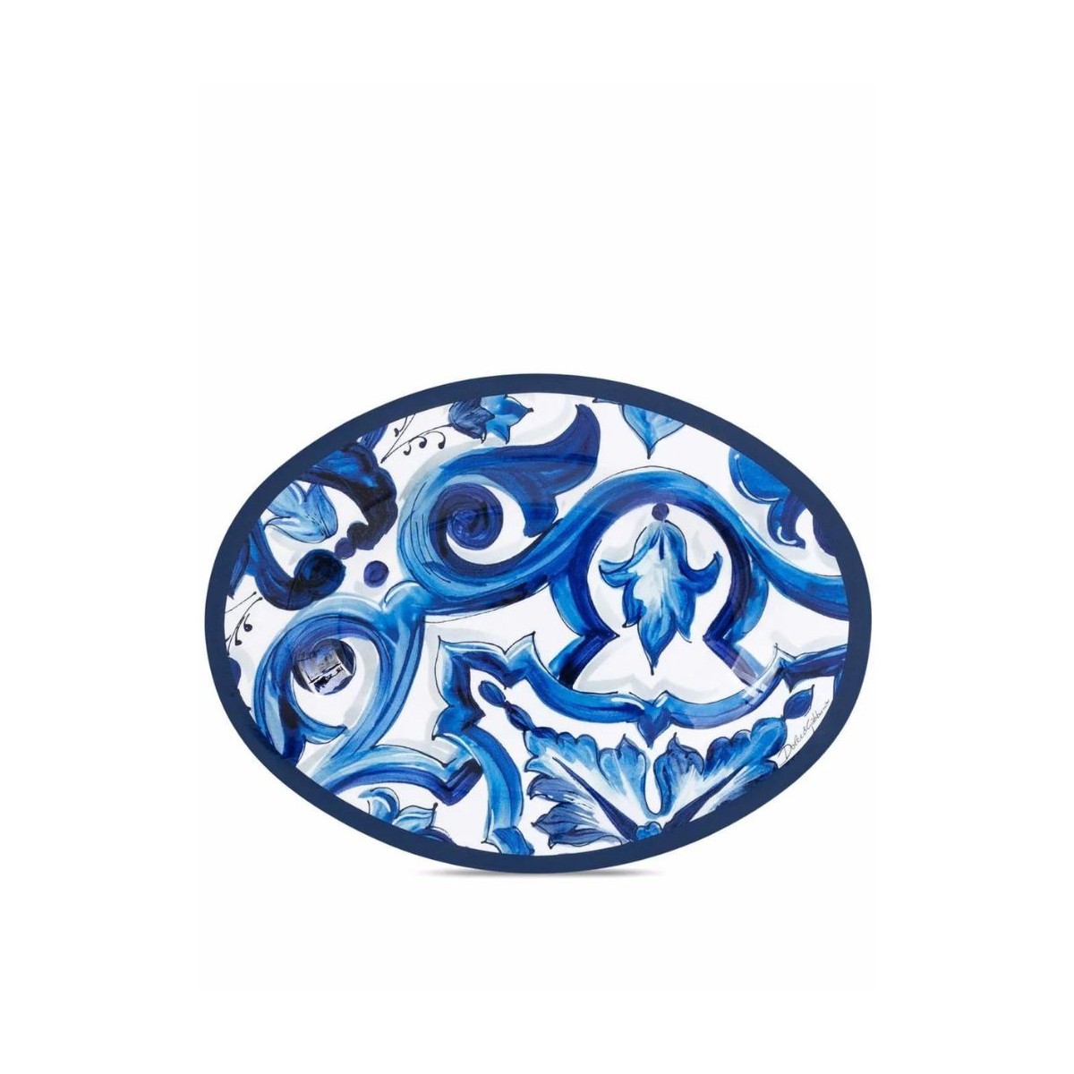 Oval Tray Mediterranean Blue