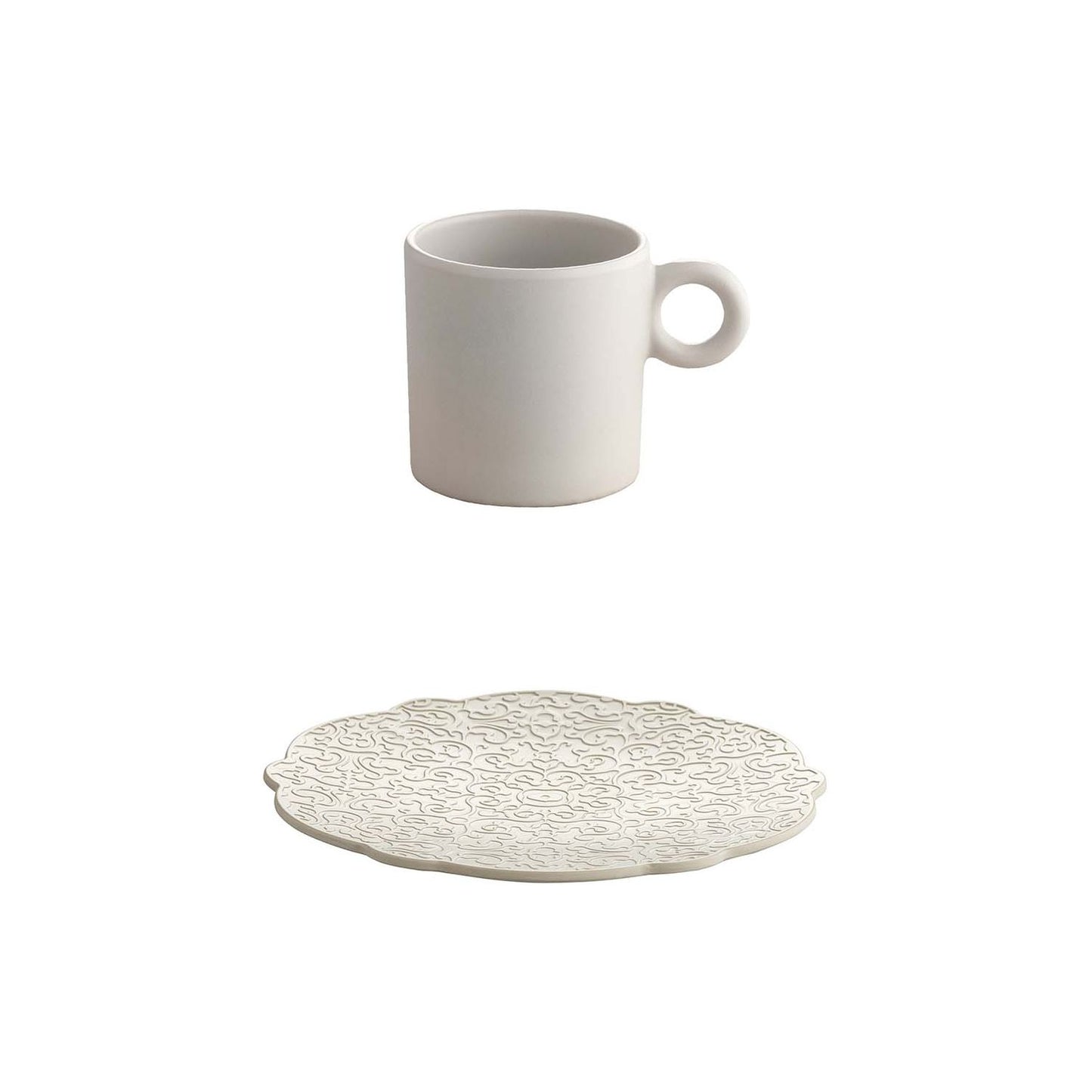 Set 4 Tazze Con Piattino Dressed En Plein Air Alessi