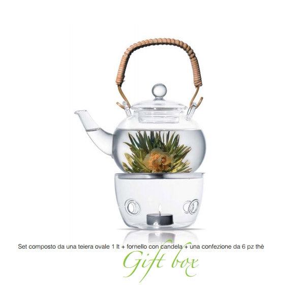Theiera 1000 Ml Con Tea Box 6Pz E Fornello Jasmine