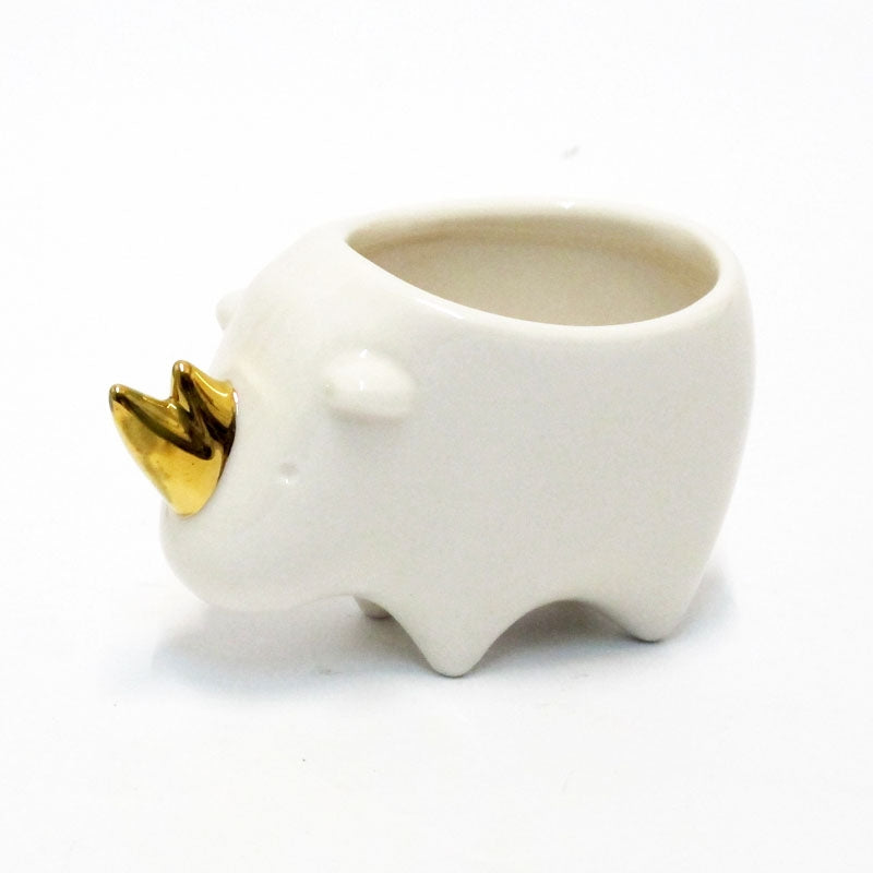 L`Oca Nera - Mini Cachepot Rinoceronte