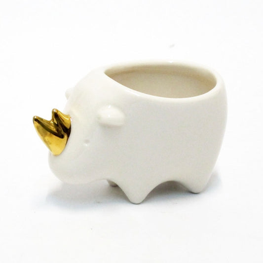 L`Oca Nera - Mini Cachepot Rinoceronte