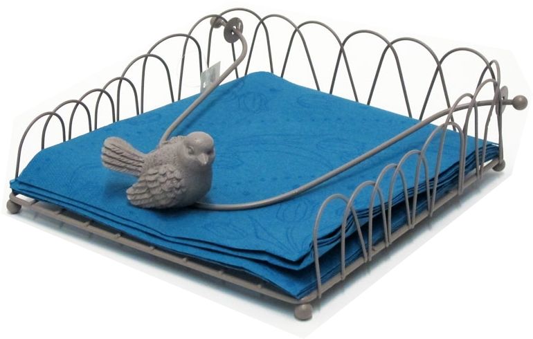 L`Oca Nera - Portatovaglioli Tortora 20X20X7H L'oca Nera