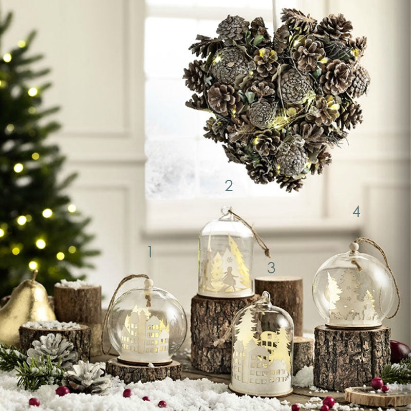 L`Oca Nera - Palla Con Casette Led Cm 9 L'oca Nera