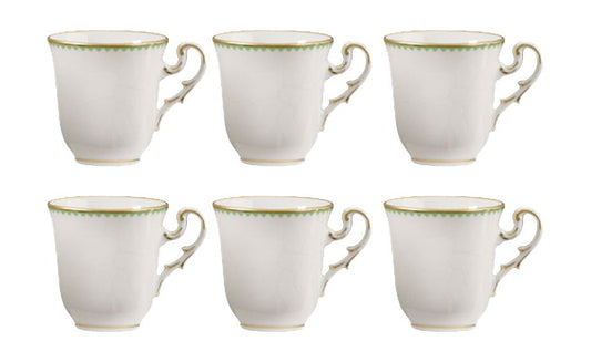Sei Tazze Caffe Con Piattino Museo Ginori 1735