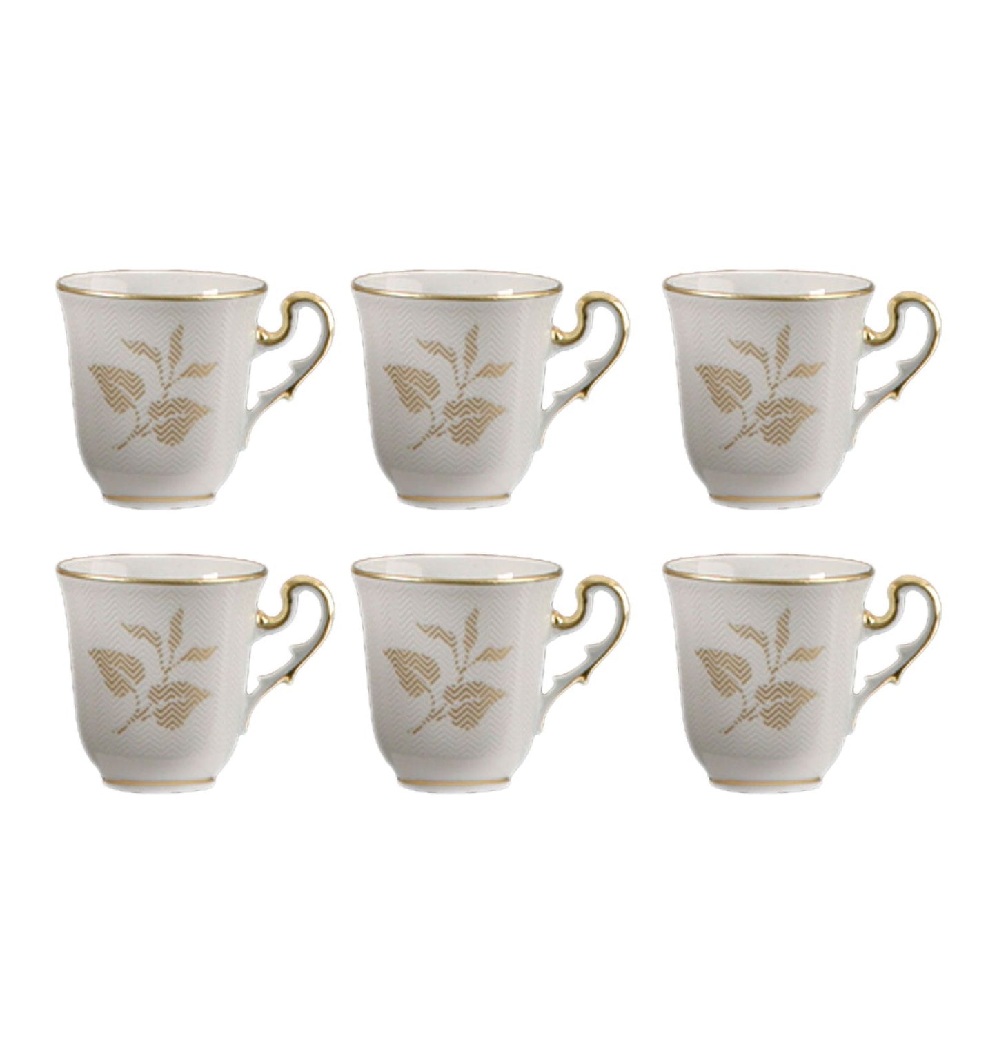 Sei Tazze Caffe C/P Museo Elegance