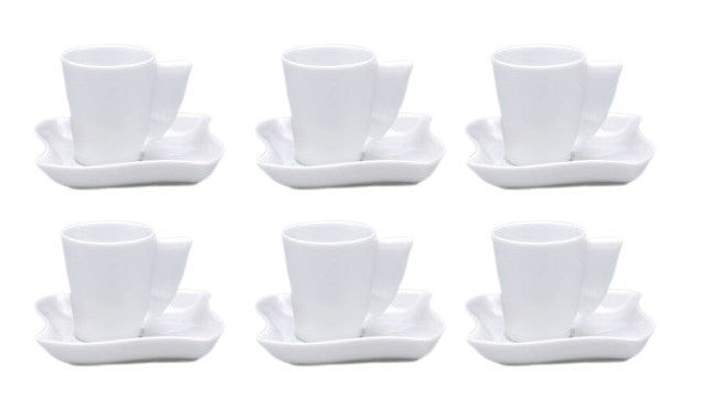Sei Tazze Caffè Con piattino Dedalo Ginori Ginori 1735
