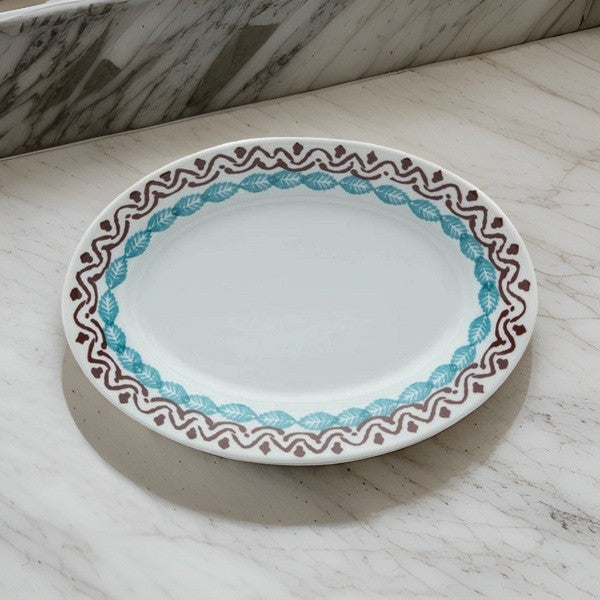 Vassoio Ovale Piccolo Folkware Cm 25 Laveno