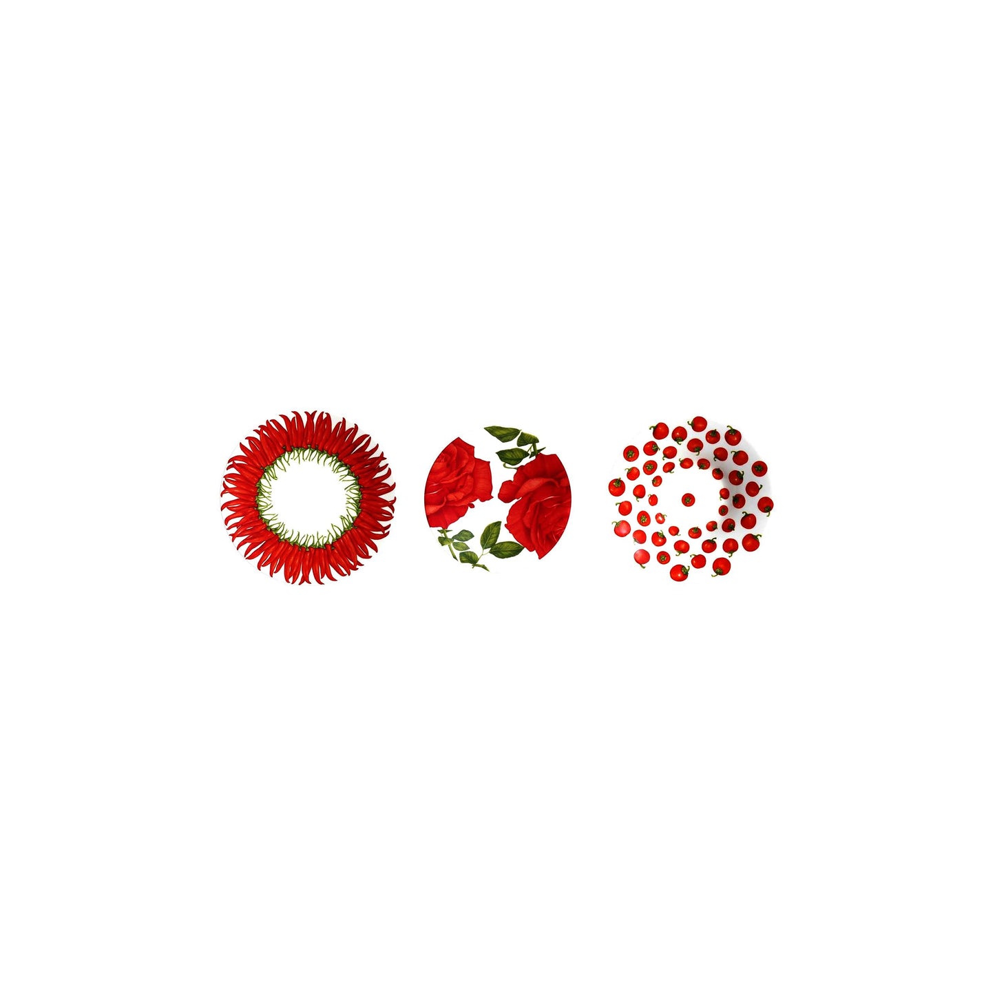 Set 12 Piatti Red Taitu Taitu