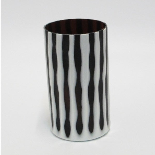 Vaso In Vetro Nero E Bianco