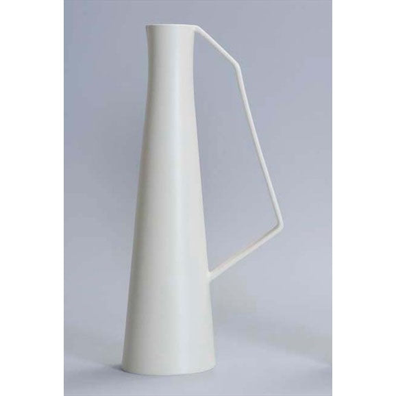 Vaso Brocca Bianco Satinato Diamantini