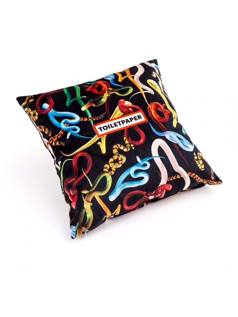 Cuscino Imbottitura Piuma Toiletpaper -Snakes Seletti