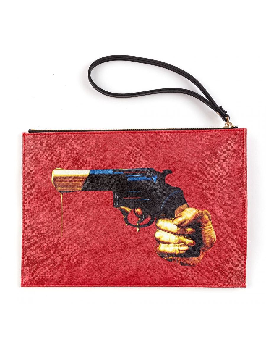 Borsa A Mano In Pu Toiletpaper Revolver
