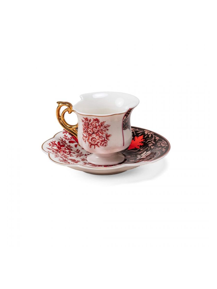 Set 2 Tazzine Da Caffè Con Piattino Hybrid-Sagala