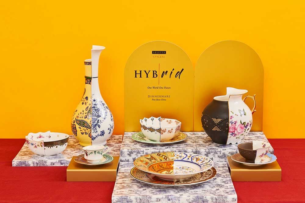 Vaso In Porcellana Hybrid-Nazca Ø Cm. 22,5 H.25 Seletti