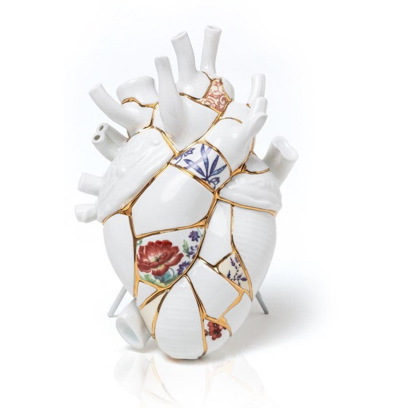 Vaso In Porcellana Love In Bloom - Kintsugi Seletti