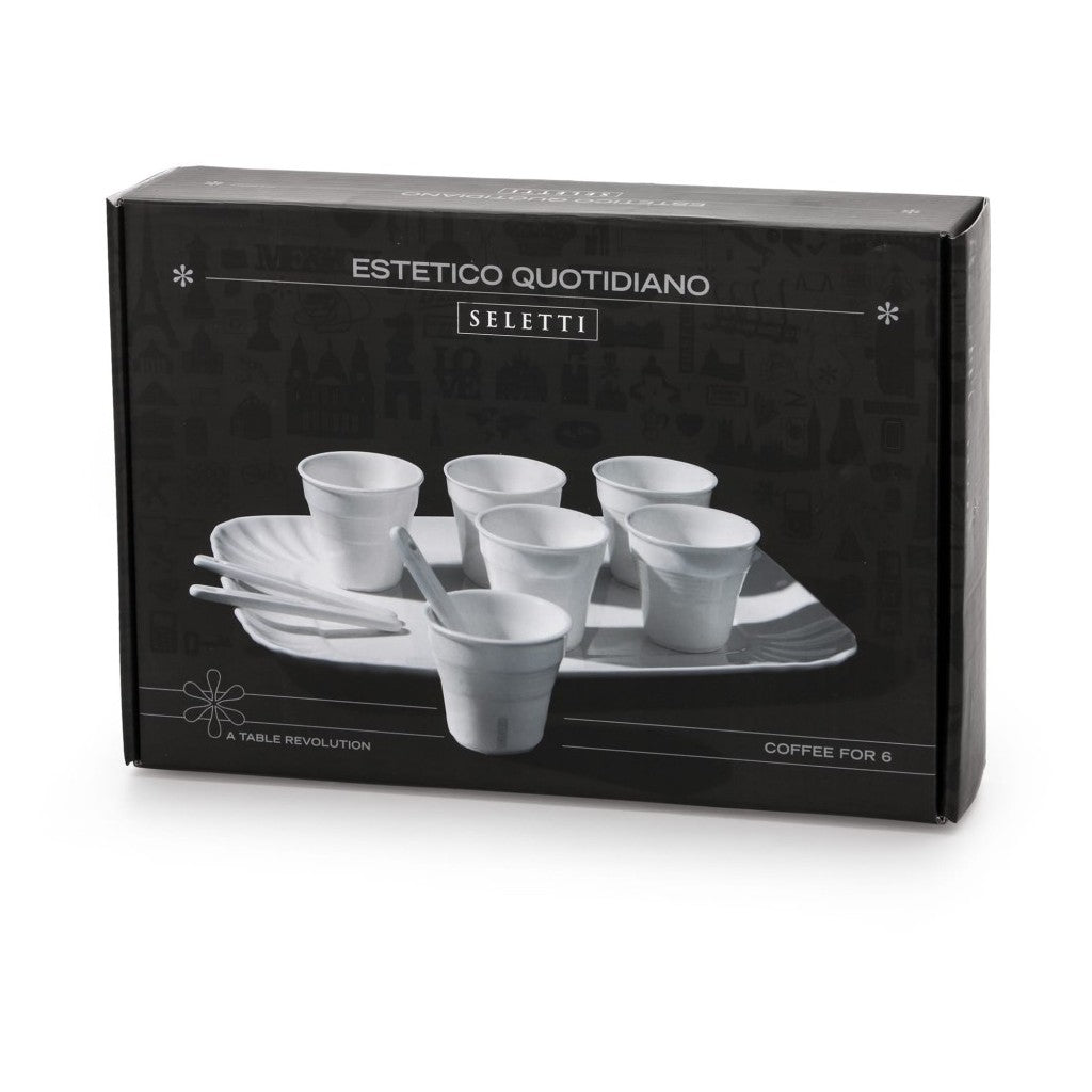 Set: 6 Bicchierino Caffe`+6 Palettine+1 Vassoio