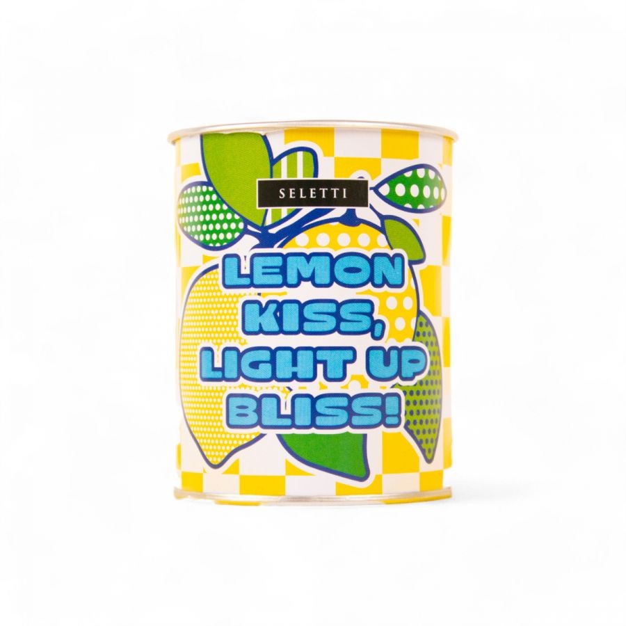 Candela Flirty Glow In Cera E Latta Ø 7,5 H. 9,7 Cm - Lemon