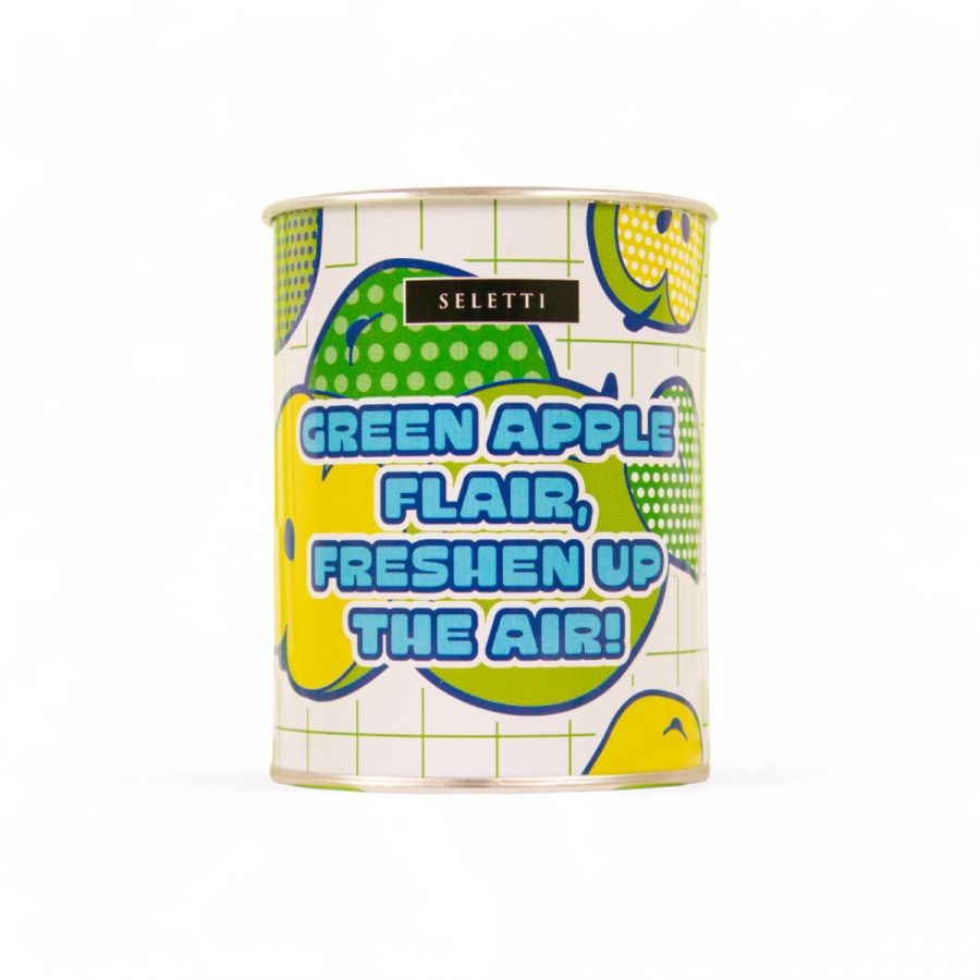 Candela Flirty Glow In Cera E Latta Ø 7,5 H. 9,7 Cm - Green Apple