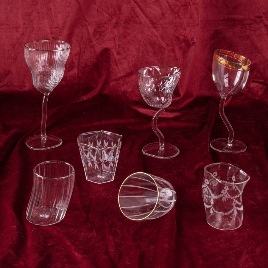 Bicchiere In Vetro Classic On Acid - Cordial Ø Cm. 7,8 H. 8,8