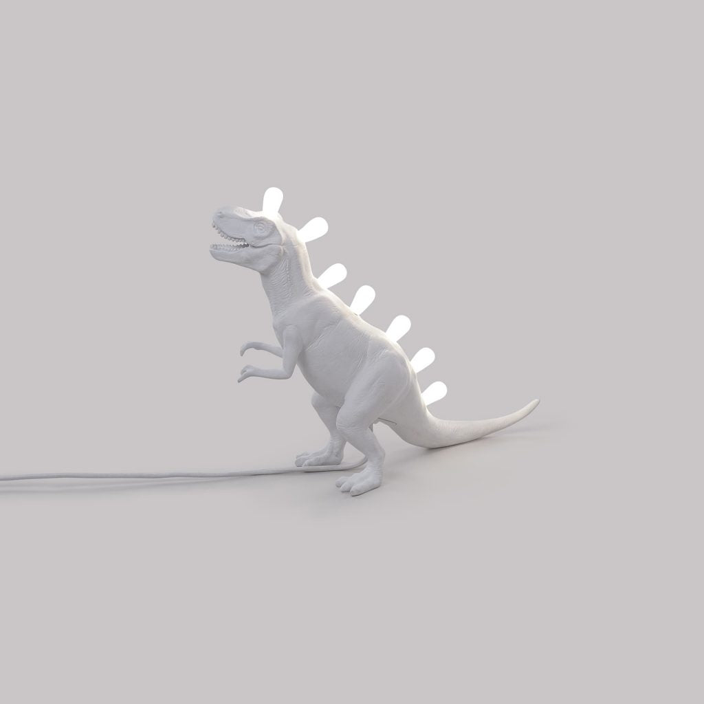 Lampada In Resina Jurassic Lamp T-Rex Cm.39X13 H.33,5-Usb Version