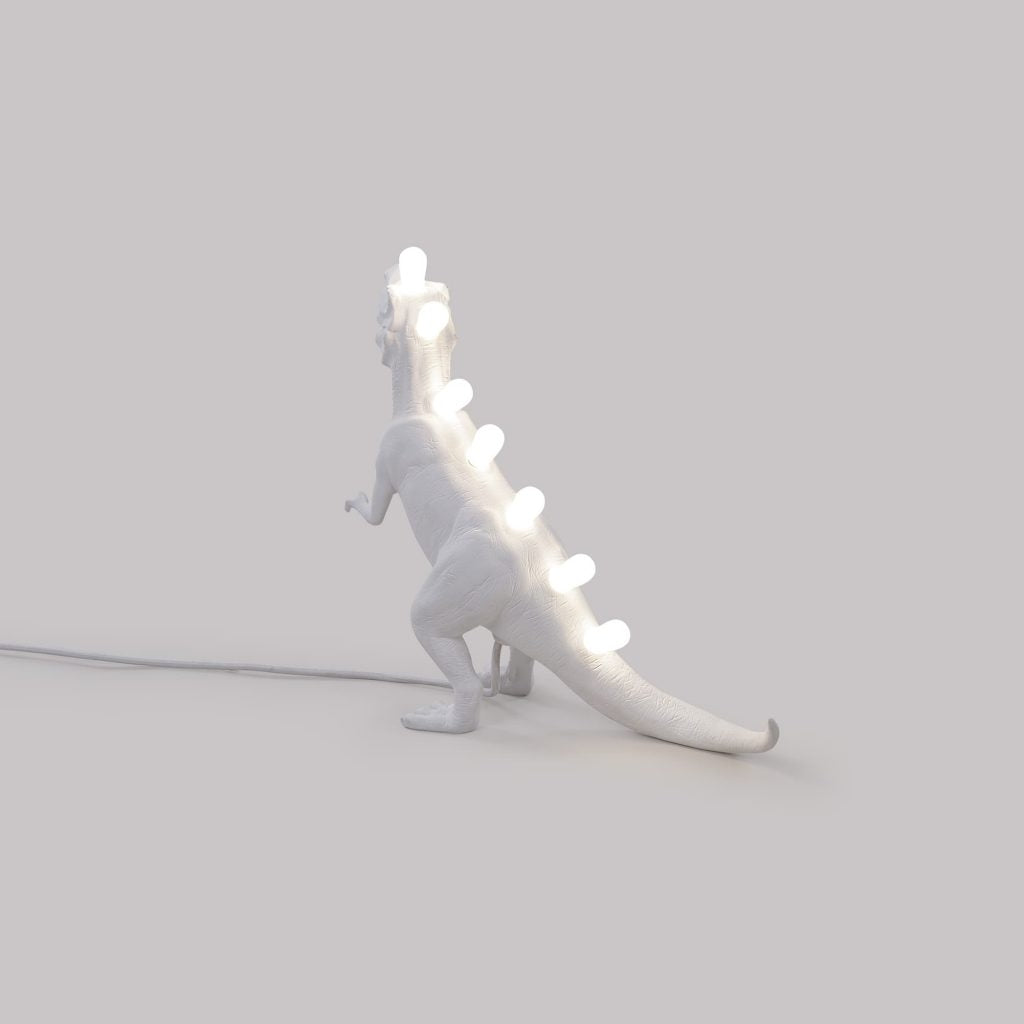 Lampada In Resina Jurassic Lamp T-Rex Cm.39X13 H.33,5-Usb Version