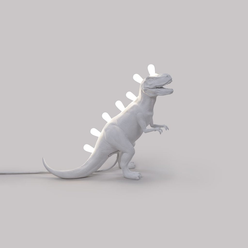 Lampada In Resina Jurassic Lamp T-Rex Cm.39X13 H.33,5-Usb Version