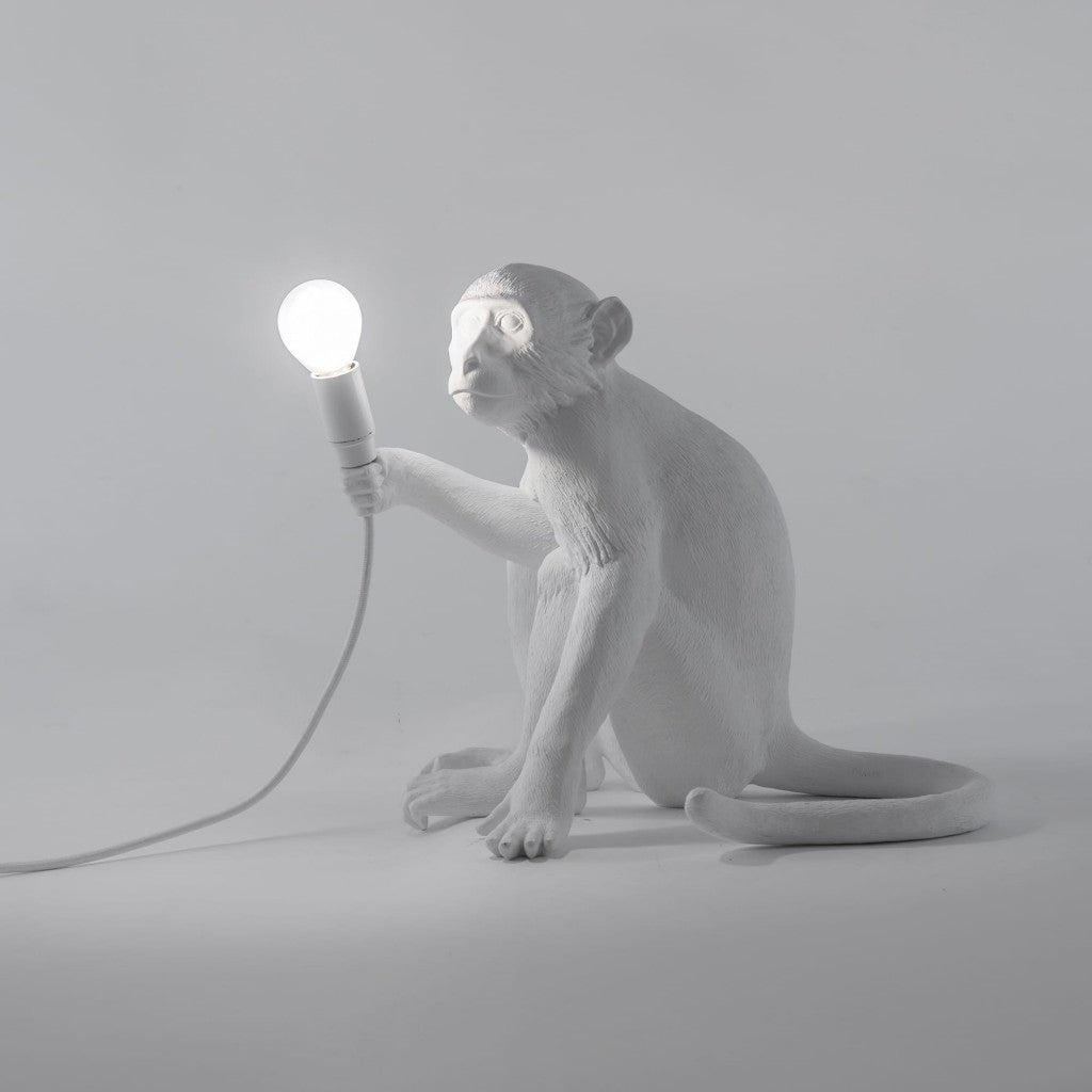 Lampada In Resina Monkey Lamp - Seduta