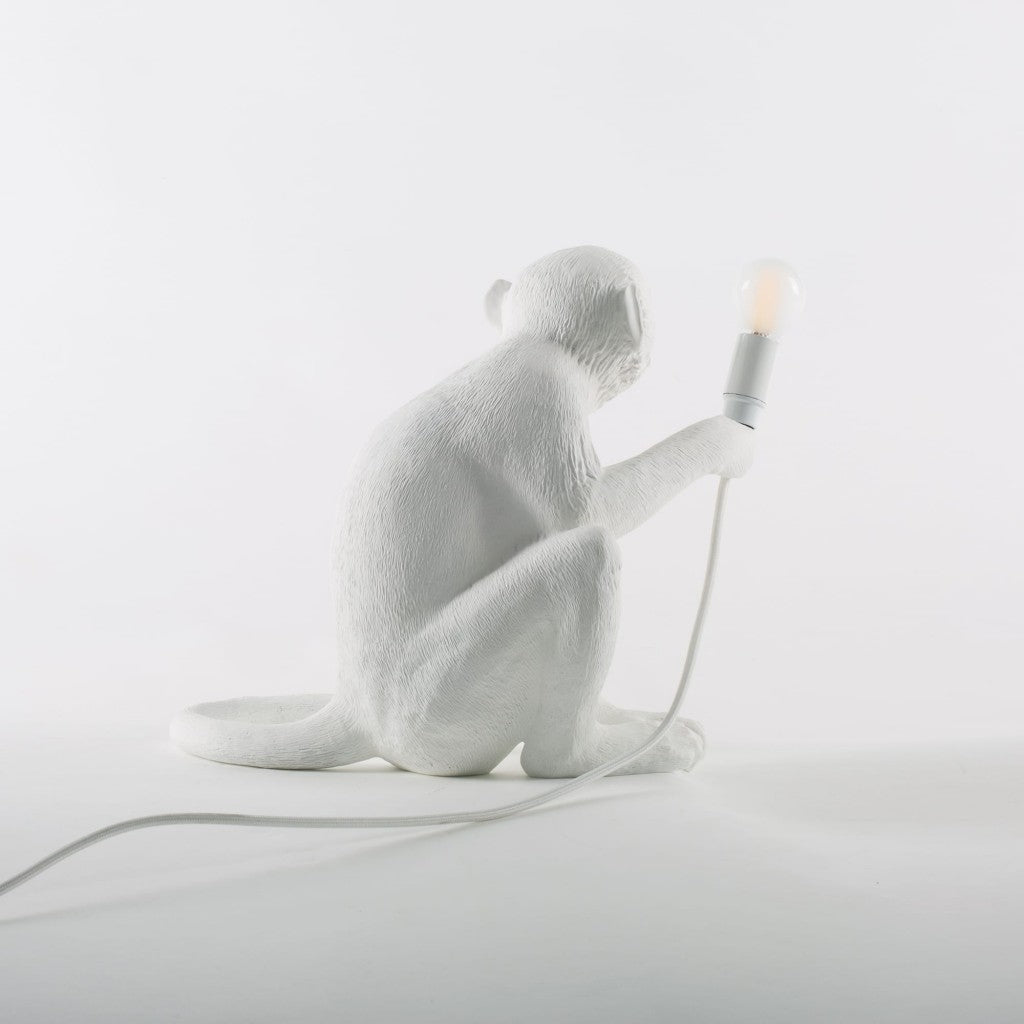 Lampada In Resina Monkey Lamp - Seduta