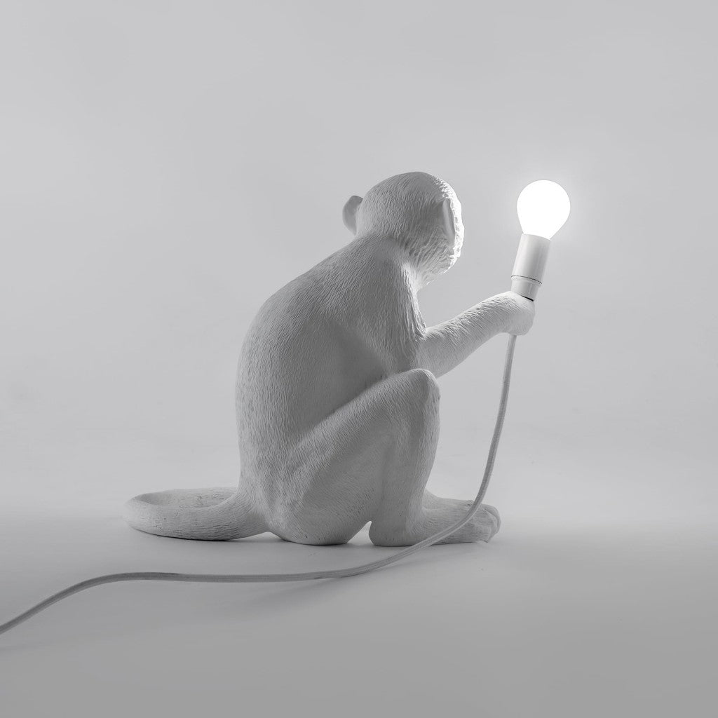 Lampada In Resina Monkey Lamp - Seduta