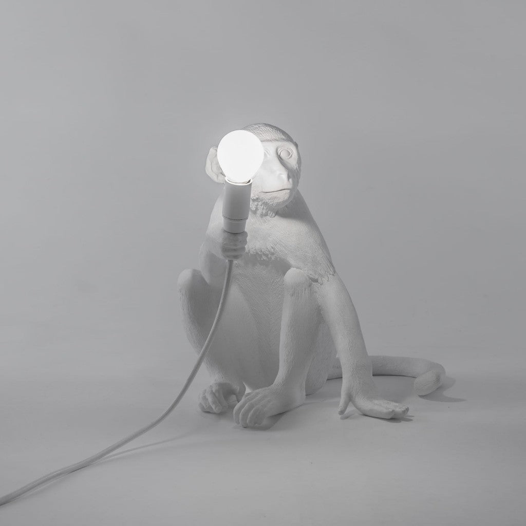 Lampada In Resina Monkey Lamp - Seduta