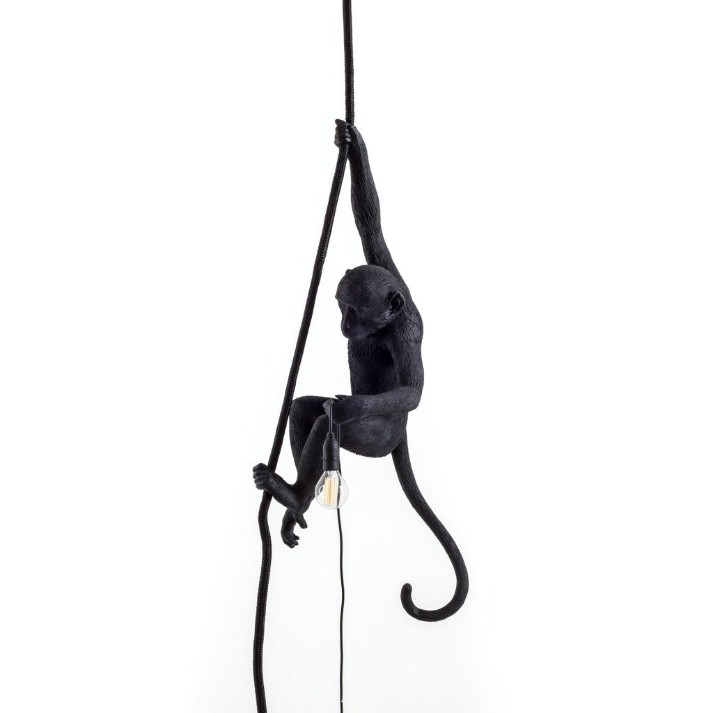Lampada In Resina Monkey Lamp-Outdoor-Black Seletti