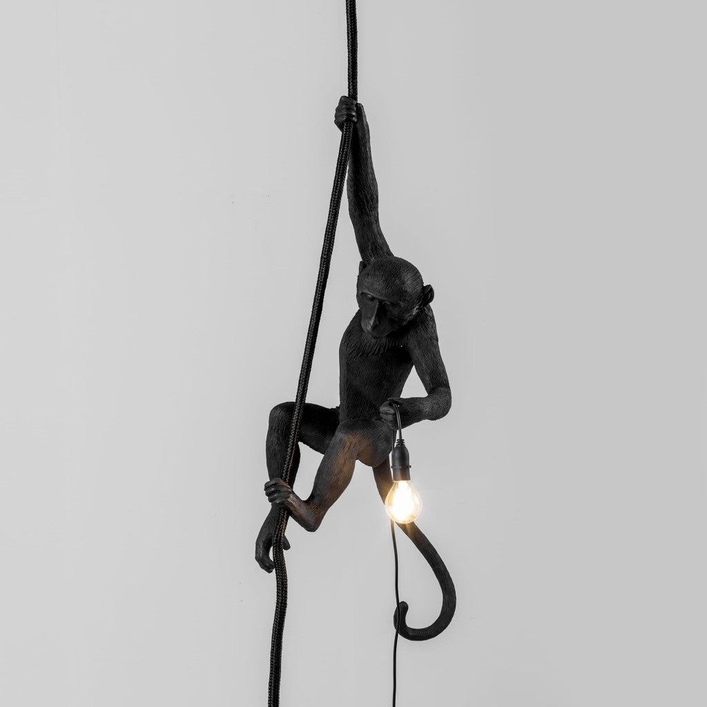 Lampada In Resina Monkey Lamp-Outdoor-Black Seletti